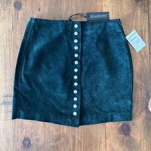 NWT Blank NYC Suede Mini Skirt, Sz 26, Treehugger Green